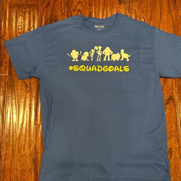 2- Unisex casual Disney vacation Blue Graphic Tee Med/LG friends/couple - Picture 5 of 6